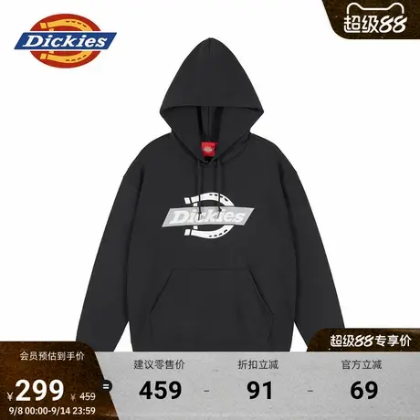 Dickies25秋冬新款 大logo印花纯色休闲连帽卫衣 男女商品大图