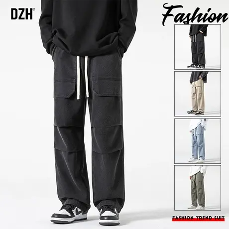 男生牛仔裤男款秋季直筒裤子男阔腿裤男裤2023年新款潮牌宽松长裤商品大图