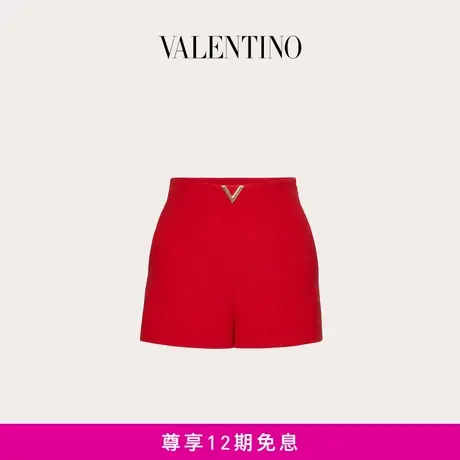 【24期免息】华伦天奴VALENTINO女士 CREPE COUTURE VGOLD 短裤商品大图