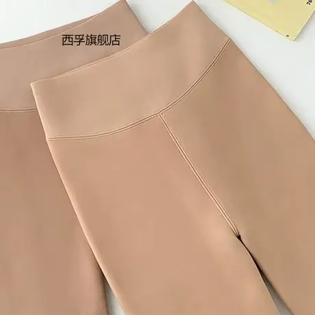 400g秋冬水光袜加绒加厚无缝芭比高腰收腹提臀打底裤女外穿踩脚裤商品大图