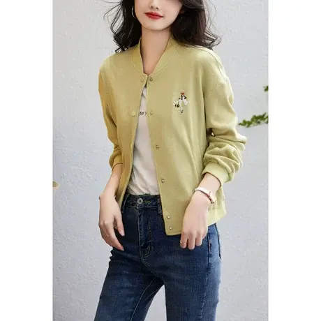 时尚休闲气质短外套2023年春季新款女士宽松显瘦通勤百搭棒球服图片