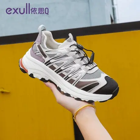 exull/依思Q厚底女鞋2024新款春季街头老爹鞋港风休闲运动女单鞋商品大图