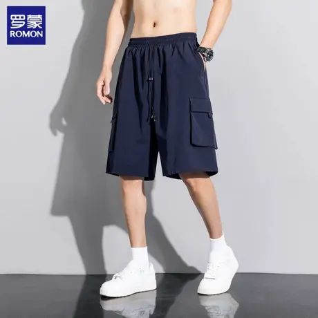 罗蒙2025年简约夏季薄款高端舒适男士短裤男士五分裤N4Z商品大图