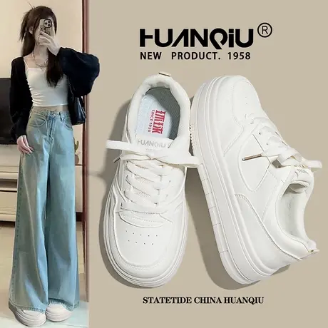 环球奶fufu小白鞋女夏季2025新款配裙子鞋子ins小众设计百搭板鞋图片