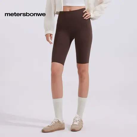 美特斯邦威裤子女2025春季新款简约舒适基础百搭纯色短款鲨鱼裤图片