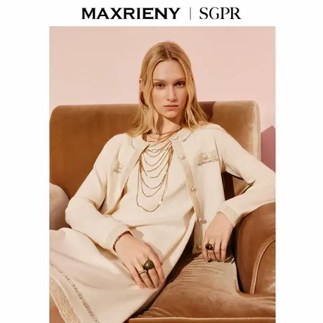 【商场同款】MAXRIENY千金miu系穿搭开衫女外套25早秋小香风穿搭商品大图