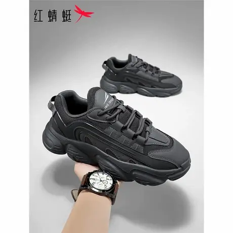 红蜻蜓男鞋2025夏季新款学生增高透气网面运动鞋老爹鞋百搭潮鞋男商品大图