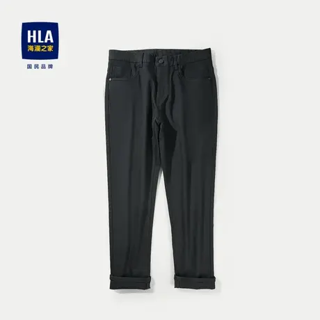 HLA/海澜之家仿牛仔休闲裤23秋季新款循迹山不在高系列简约裤子男商品大图