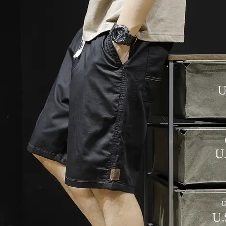 休闲短裤男士五分裤潮牌工装新款夏季薄款中裤男款大码裤子外穿夏图片