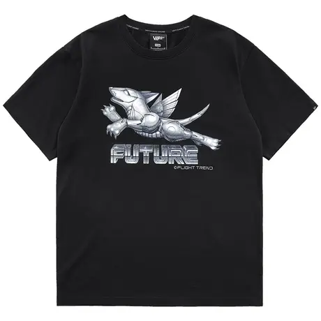 VIP机能风短袖t恤男2024年新款纯棉半袖体恤金属印花上衣ins潮牌图片