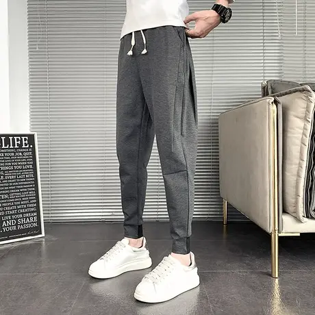 秋季男休闲裤长裤裤子宽松直筒修身潮流哈伦ins潮牌运动卫裤百搭商品大图
