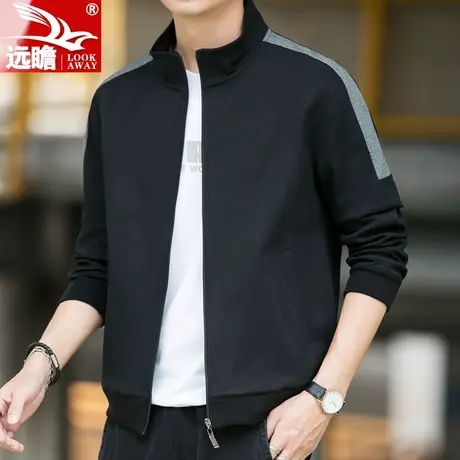 开衫卫衣男重磅2023春秋季新款休闲上衣潮牌宽松拉链男士外套男款商品大图
