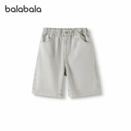 【商场同款】巴拉巴拉童装儿童裤子夏季中裤2025男大童牛仔短裤潮商品大图