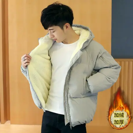 冬季棉衣男加绒加厚棉袄短款男士羽绒棉服外套韩版潮流保暖面包服商品大图