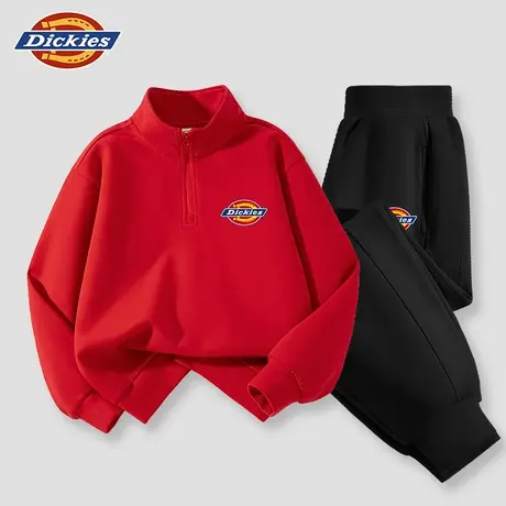 Dickies童装男童套装儿童美式潮牌卫衣男孩2025新款两件套运动服A商品大图
