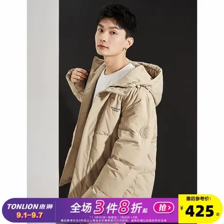 唐狮2024冬季新款羽绒服男连帽短款面包服加厚保暖港风青少年外套图片