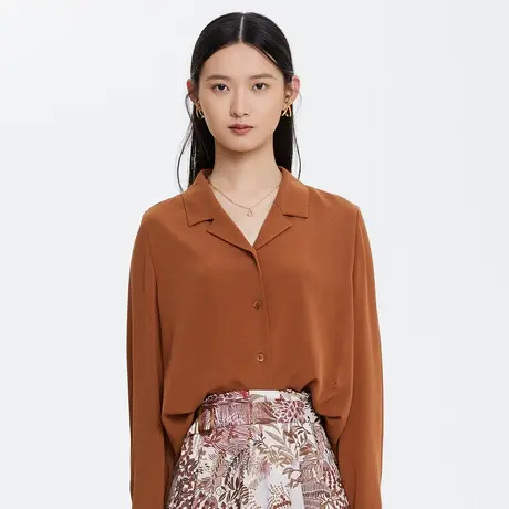 俪雅/LANCY商场同款女宽松西装领通勤衬衫女士专柜正品奥莱图片
