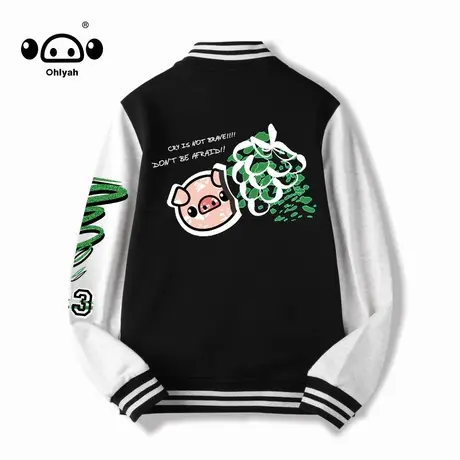 拼色外套春秋季宽松运动棒球服女休闲情侣夹克韩版潮流百搭上衣服商品大图