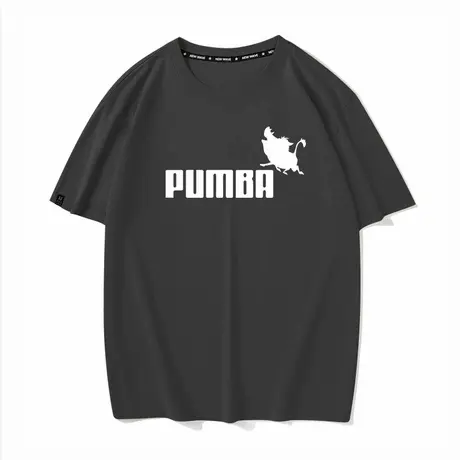 秀洛狮子王辛巴野猪可爱彭彭pumba剪影周边衣服动漫短袖T恤男半袖商品大图