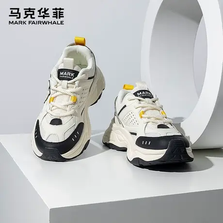 马克华菲男鞋2025新款夏季老爹鞋男士厚底休闲鞋增高运动鞋子男款商品大图