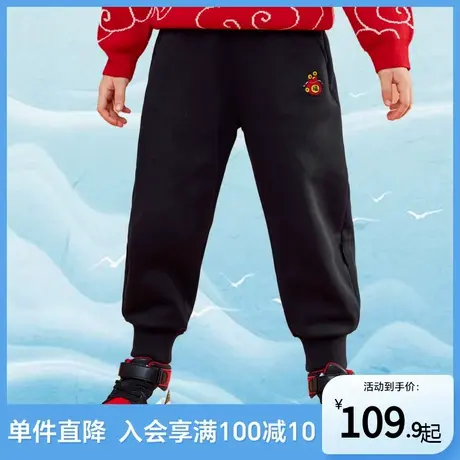 巴拉巴拉儿童卫裤男童2025新款春装女童加绒保暖长裤小童休闲卫裤图片