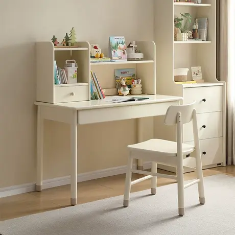 全友家居现代简约儿童书桌架新款小学生家用阅读学习写字桌椅组合商品大图