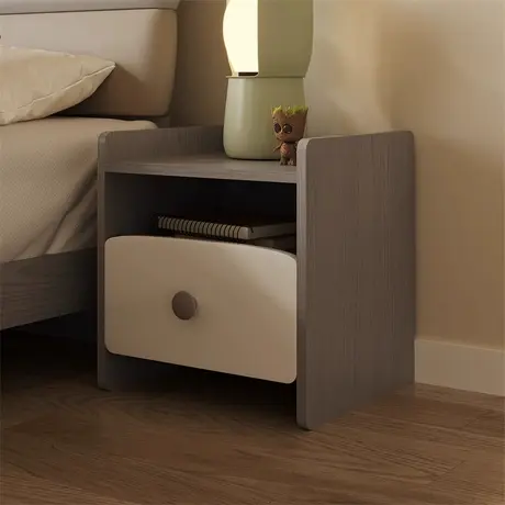 顾家家居实木儿童家用卧室简约高级感床头储物斗柜多功能收纳矮柜商品大图