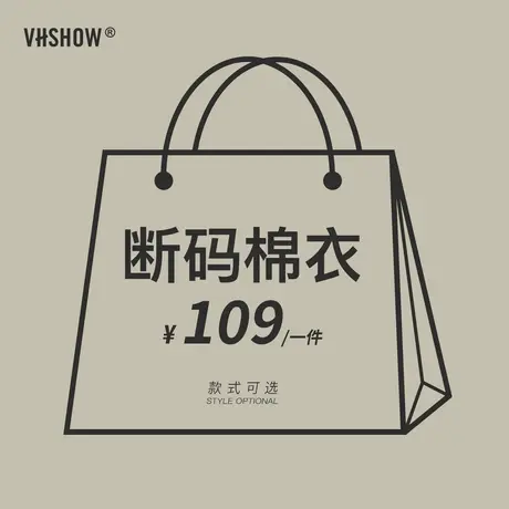 VIISHOW福袋冬季棉服2023新款ins潮牌港风衣服男装超值商品大图