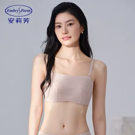 MF安莉芳轻薄兔耳朵抹胸式文胸女大胸显小内衣图片