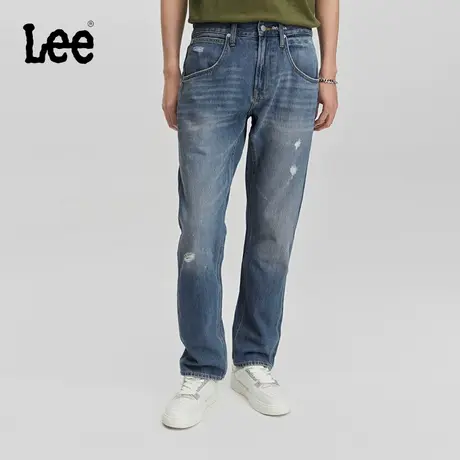 Lee商场同款24早春新品741舒适锥形中浅蓝男牛仔裤潮LMB241741201图片