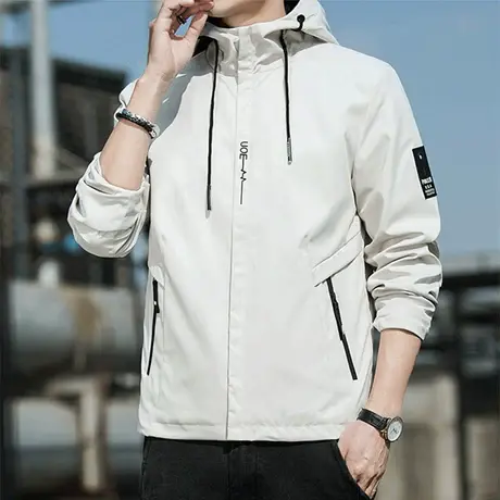 NASA联名夹克外套男春秋季2024新款连帽休闲运动防风上衣休闲男装图片