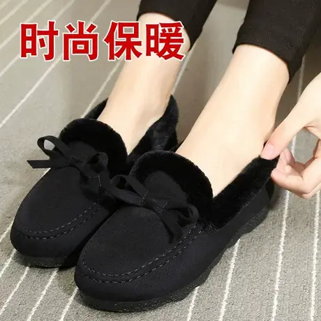 女士老北京布鞋女秋冬新款官方正品女鞋女式二棉鞋大码黑色工作鞋商品大图