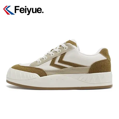 feiyue/飞跃复古百搭运动鞋女2024春季款厚底简约舒适休闲板鞋953图片
