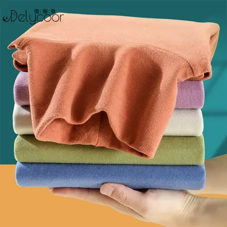 堆堆领德绒保暖内衣女秋冬季内搭双面磨毛长袖内搭加厚打底衫上衣商品大图