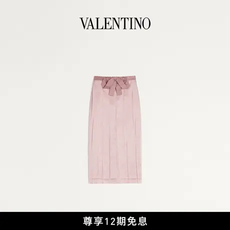[新品抢先看][12期免息]华伦天奴VALENTINO女士缎面半裙图片