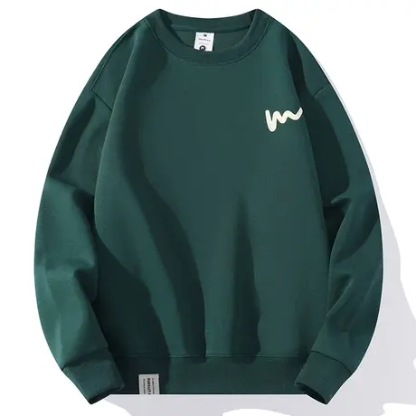 男女款上衣服秋季潮牌卡通印花宽松长袖T恤内搭潮流圆领卫衣男士商品大图