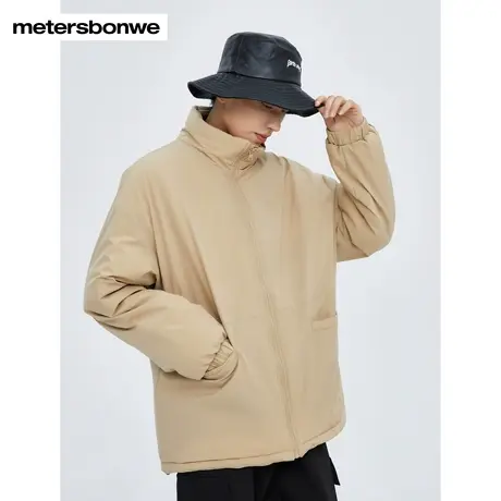 [3件2.5折起]美特斯邦威棉服男冬季时尚立领保暖纯色百搭棉服棉衣图片