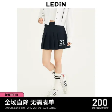 【商场同款】乐町运动风半裙2023秋季女百褶裙可爱短裙C3GED3201图片