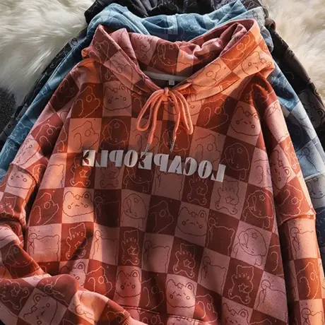 oversize卫衣女chic港味上衣宽松韩版ins设计感小众春秋薄款外套图片