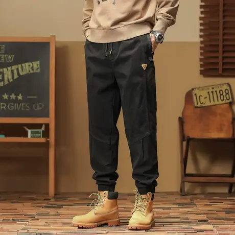 时尚秋冬季男裤潮流男款裤子百搭水洗工装裤男士大码时尚休闲裤商品大图