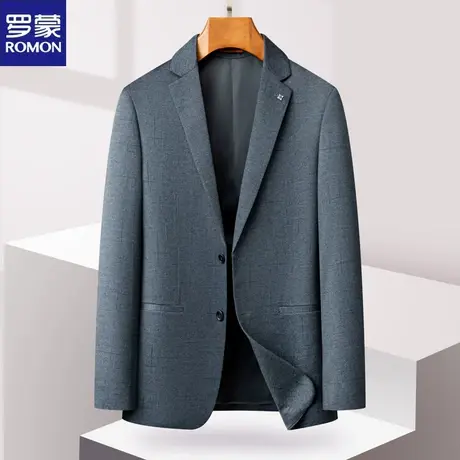 罗蒙休闲西服男士2024年春秋季新款单西商务正装休闲单件西装外套图片