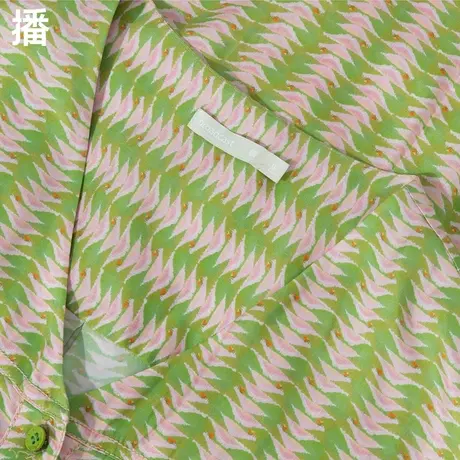 播V领连衣裙收腰短款裙子2023夏季新款休闲松紧腰短袖印花长裙女图片