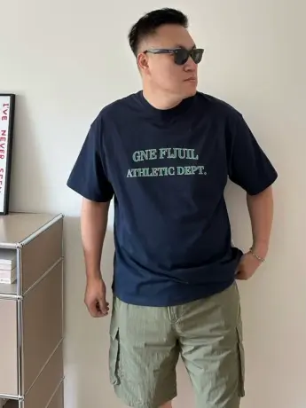 大依无忧夏季大码男装重磅宽松廓版胖子加肥加大圆领男士短袖t恤商品大图