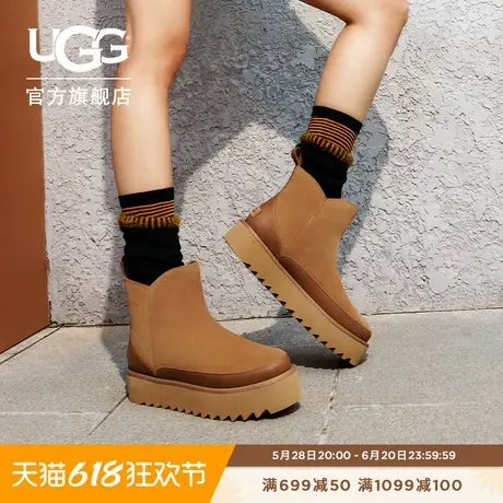 UGG秋季新款女士舒适时尚舒适厚底经典迷你休闲短靴雪地靴1166731商品大图