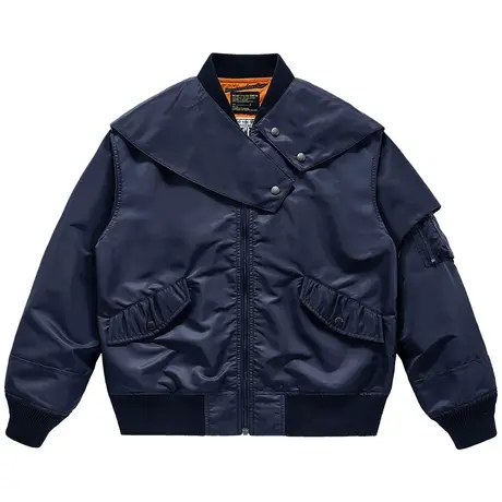 VIP情侣款ma1飞行员夹克男女装oversize外套春秋设计感小众棒球服图片