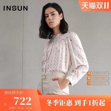 恩裳衬衫女夏季设计感小众复古波点气质时尚衬衣长袖上衣图片