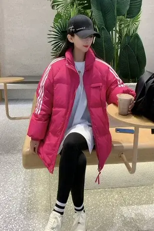 欧货新款冬季装羽绒棉服女士韩版宽松加厚面包服袄子时尚棉衣外套图片