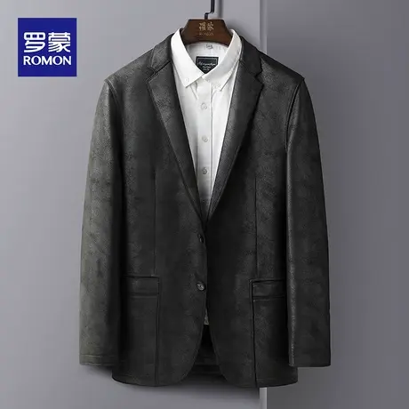 罗蒙男士2023秋季新款结婚单西商务西服职业正装工装西服上衣男装商品大图