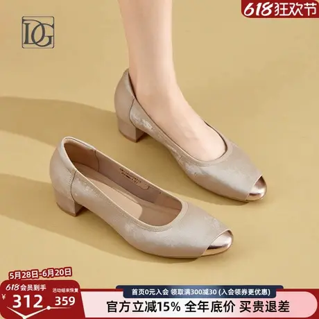 【牛皮】复古新中式单鞋女粗跟鞋2025新款春秋上班正装皮鞋妈妈鞋图片