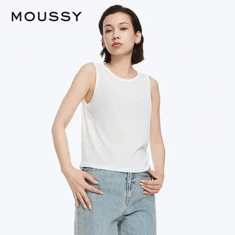 MOUSSY 夏季clean fit简约基础内搭背心女028HSA80-1971图片